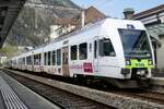 Der Kamblyzug RABe 535 115  Trubschachen 2  und RABe 515 113 am 11.4.26 im Bahnhof Interlaken West.