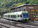 bls - Triebzge  Ltschberger  RABe 535 112 und RABe 535 ... bei der einfahrt in den Bahnhof Brig am 10.05.2010