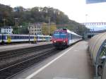 Der RBDe 560 125 ''Goldach'' erreichte am 12.11.05 Bellinzona als S1 nach Biasca.