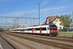 ABt NPZ Domino 50 85 39-43 886-3, auf der S23, fährt beim Bahnhof Rupperswil ein. Die Aufnahme stammt vom 10.09.2019.