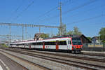 ABt NPZ Domino 50 85 39-43 886-3, auf der S23, fährt beim Bahnhof Rupperswil ein.