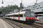 ABt NPZ Domino 50 82 39-43 892-1 wartet am 08.09.2025 beim Bahnhof Baden.