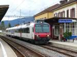 SBB - Einfahrender Domino als Regionalzug im Bahnhof Soncebon-Sombeval am 21.05.2012