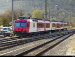 SBB - ex travys Pendel RBDe 4/4  560 385 + B + ABt abgestellt im Bahnhof Biel am 22.03.2026