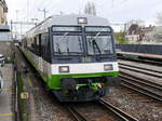 TransN / RVT - Triebwagen RBDe 4/4 567 316-5 beim Verlassen des Bahnhof neuchatel am 02.04.2017