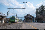 RBDe 565 740 mit Prototypen Jumbo am 19.03.2020 im Bahnhof Thurnen