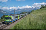 BLS RBDe 565 727 als MAT von Spiez nach Thun am 21.05.2020 bei Einigen aufgenommen.