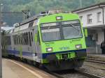 bls - Regio von Biel / Bienne nach Bern - Belp mit dem Triebwagen 
RBDe 4/4 565 740-8 bei der Abfahrt im Bahnhof Brgg am 05.05.2009