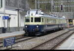 BLS - Zufallsfoto des BLS Oldtimer BCFe 4/6 736 unterwegs auf einer Extrafahrt im Bhf.