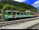MAKIES - Triebwagen BDe 4/4  94 85 7 576 049-1 abgestellt bei der OeBB in Klus am 2024.06.15
