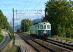 Ein Be 4/4 nach Spiez am 01.09.2011 bei Einigen.