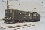 SBB Nebenbahnromantik vor 20 Jahren: Be 4/6 in Beromünster im Winter 1986/87.