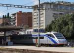 SBB/FS: FS ETR 470 auf der Fahrt in den Norden bei einem Zwischenhalt in Lugano.