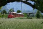 Der Churchill in Richtung Sargans fahrend an der 150 Jahre Rheintal Feier.