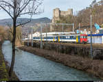 Nach einem Kabelbrand am normalerweise eingesetzten Domino-Triebwagen der SBB ist bei der OeBB seit dem 23.