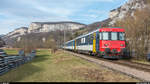 Nach einem Kabelbrand am normalerweise eingesetzten Domino-Triebwagen der SBB ist bei der OeBB seit dem 23.