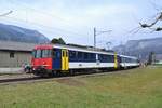 OeBB/DSF Ersatzpendel im Einsatz: RBe 540 074-2, AB EWI 507 und BDt 50 85 80-35 911-7 in Oensingen, 28.01.2018.