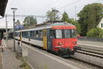 RBe 540 074-2 am 16.8.2026 in Bad Zurzach als Extrazug nach B�lach. Jahrelang pr�gten die RBe 540 das Bild der Regionalz�ge auf der Strecke Winterthur - Koblenz bevor sie durch die heute noch zum Teil dorf fahrenden Thurbo GTW abgel�st wurden.