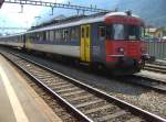 Der Triebwagen RBe 540 012-2 wahr am 08.09.2007 ausgestellt in Erstfeld beim Gotthardjubilum. 