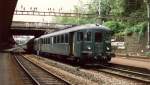 RBe 4/4 1473 am 04.08.1987 in Zrich Enge.