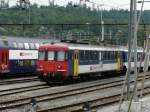 SBB - Triebwagen RBe 4/4 540 045-2 in Brugg am 20.06.2010  .. Fotostandpunkt Fahrender Dampfextrazug .. 