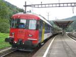 S21 20147 mit RBe 540 056 im Bahnhof Sihlbrugg, 04.08.2010.