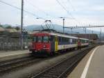 RBe 540 055 und RBe 540 040 mit S9 17911 bei Einfahrt im Bahnhof Olten, 20.08.2010.