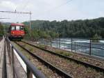 SBB,Regionalpendelzug RBe540 auf der Rheinbrcke  bei Neuhausen(Rheinfall)am 29.05.03