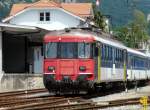 OeBB - Triebwagen RBe 4/4 205 in Balsthal am 10.08.2014 ..