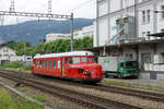 SBB Rote Pfeil von SBB HISTORIC auf Sonderfahrt.
RAe 2/4 1001 bei Solothurn West am 15. Juli 2020.
Foto: Walter Ruetsch