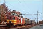 Der schiebende SBB De 4/4 1667 wartet mit seinem Regionalzug 6110 von Beromünster nach Beinwil am See im Bahnhof von Menziken SBB auf die Weiterfahrt.

Im Hintergrund ist eine rangierende Ae 6/6 zu erkennen.

15. Mai 1984
