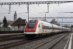ICN 500 039  Auguste Piccard  durchfährt den Bahnhof Rupperswil. Die Aufnahme stammt vom 04.02.2022.