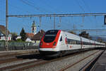 ICN 500 030  Louis Chevrolet  durchfährt am 27.10.2022 den Bahnhof Rupperswil.