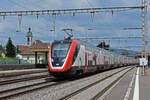 RABDe 502 019-9 Twindexx durchfährt den Bahnhof Rupperswil. Die Aufnahme stammt vom 17.07.2021.