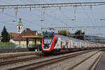 RABDe 502 008-1 Twindexx durchfährt den Bahnhof Rupperswil. Die Aufnahme stammt vom 25.09.2021.