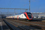 RABDe 502 009-9 Twindexx durchfährt den Bahnhof Rupperswil. Die Aufnahme stammt vom 13.01.2022.