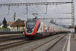 RABe 502 005-7 Twindexx durchfährt den Bahnhof Rupperswil. Die Aufnahme stammt vom 04.02.2022.