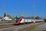 RABe 502 210-3 Twindexx durchfährt am 27.10.2022 den Bahnhof Rupperswil.