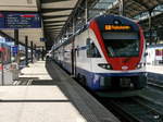 SBB - Triebzug RABe 511 039-5 unterwegs als IR von Basel nach Zürich im Bahnhof Basel SBB am 10.03.2017