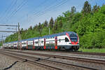 RABe 511 023 KISS fährt Richtung Bahnhof Rupperswil. Die Aufnahme stammt vom 12.05.2022.
