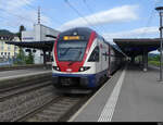 SBB - Treibzug RABe 511 062 bei der ausfahrt aus dem Bahnhof Killwangen-Spreitenbach am 21.05.2022