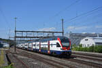 RABe 511 010 KISS durchfährt den Bahnhof Rupperswil. Die Aufnahme stammt vom 25.07.2022.