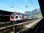 SBB - Triebzug RABe 511 016-3 als RE nach St.Gallen im Bahnhof Chur am 20.09.2013