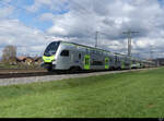 BLS - Triebzug RABe 515 039 unterwegs bei Lyssach nach Bern am 09.04.2022