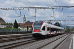 RABe 521 024, auf der S26, durchfährt den Bahnhof Rupperswil. Die Aufnahme stammt vom 17.07.2021.