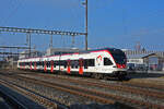 RABe 521 024, auf der S23, fährt beim Bahnhof Rupperswil ein. Die Aufnahme stammt vom 13.01.2022.
