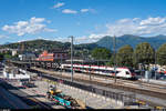 TILO RABe 524 019 mit einem weiteren FLIRT als S10 Bellinzona - Chiasso am 20. Juni 2020 im Bahnhof Lugano.