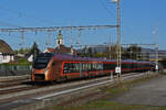 RABe 526 209 Traverso der SOB durchfährt am 27.10.2022 den Bahnhof Rupperswil.