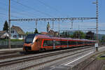 RABe 526 212 Traverso der SOB durchfährt den Bahnhof Rupperswil. Die Aufnahme stammt vom 12.05.2022.