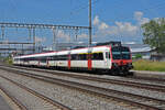 ABt NPZ Domino 50 85 39-43 911-9, auf der S29, fährt beim Bahnhof Rupperswil ein.